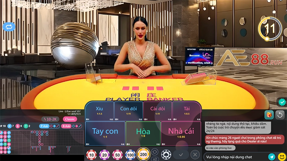 các Chiến lược chơi Live casino AE88 hiệu quả