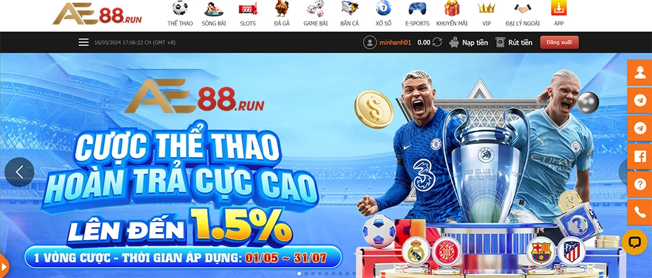 những Lợi thế của cá cược thể thao AE88 so với các nhà cái khác